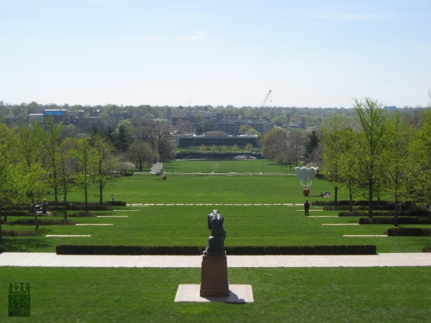 Lawn of the Nelson-Atkins Museum in Kansas City, Missouri.